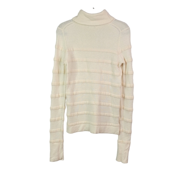 Lacoste Cashmere Wool Blend Turtle Neck 3D Long Sleeve Sweater With Thumb Holes - Picture 11 of 15